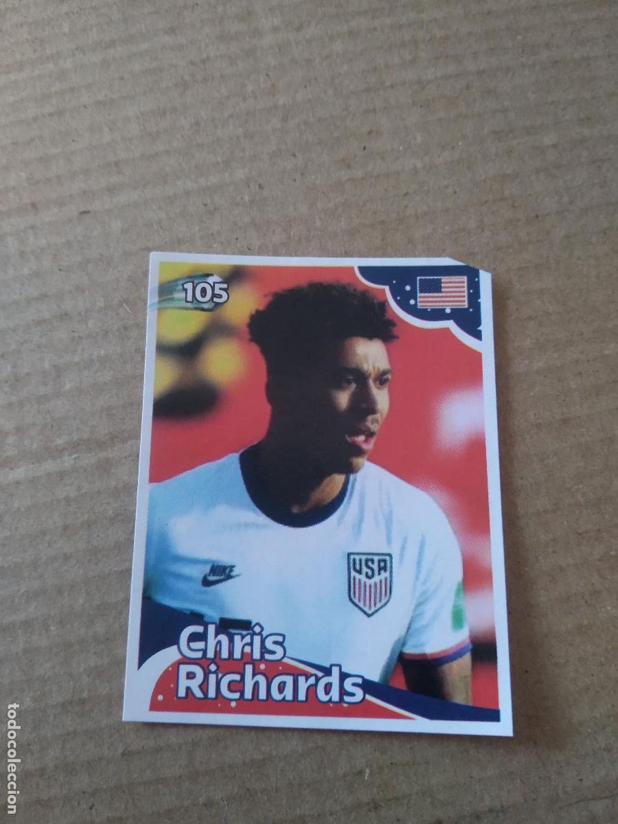 Cromos de f&uacute;tbol: 105 CHRIS RICHARDS ESTADOS UNIDOS USA CROMO FUTBOL MUNDIAL 2022 EDITADO EN BRASIL WORLD CUP