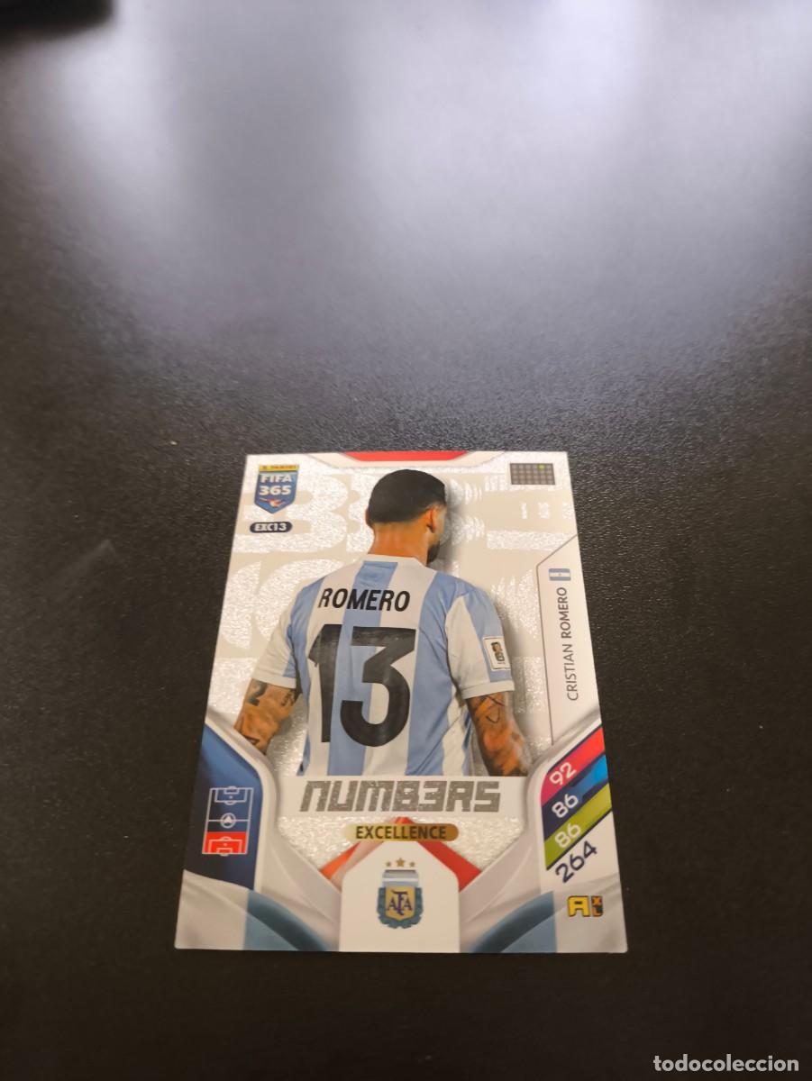 Cromos de Futebol: EXC13 ROMERO ARGENTINA ATLETICO MADRID NUMBERS ADRENALYN PANINI FIFA EXCELLENCE 365 2026 N LIGA ESTE