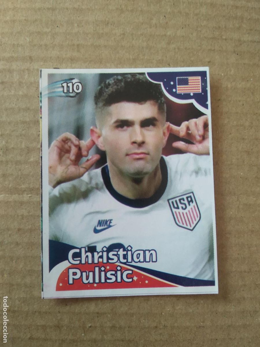 Cromos de f&uacute;tbol: 110 CHRISTIAN PULISIC ESTADOS UNIDOS USA CROMO FUTBOL MUNDIAL 2022 EDITADO EN BRASIL WORLD CUP