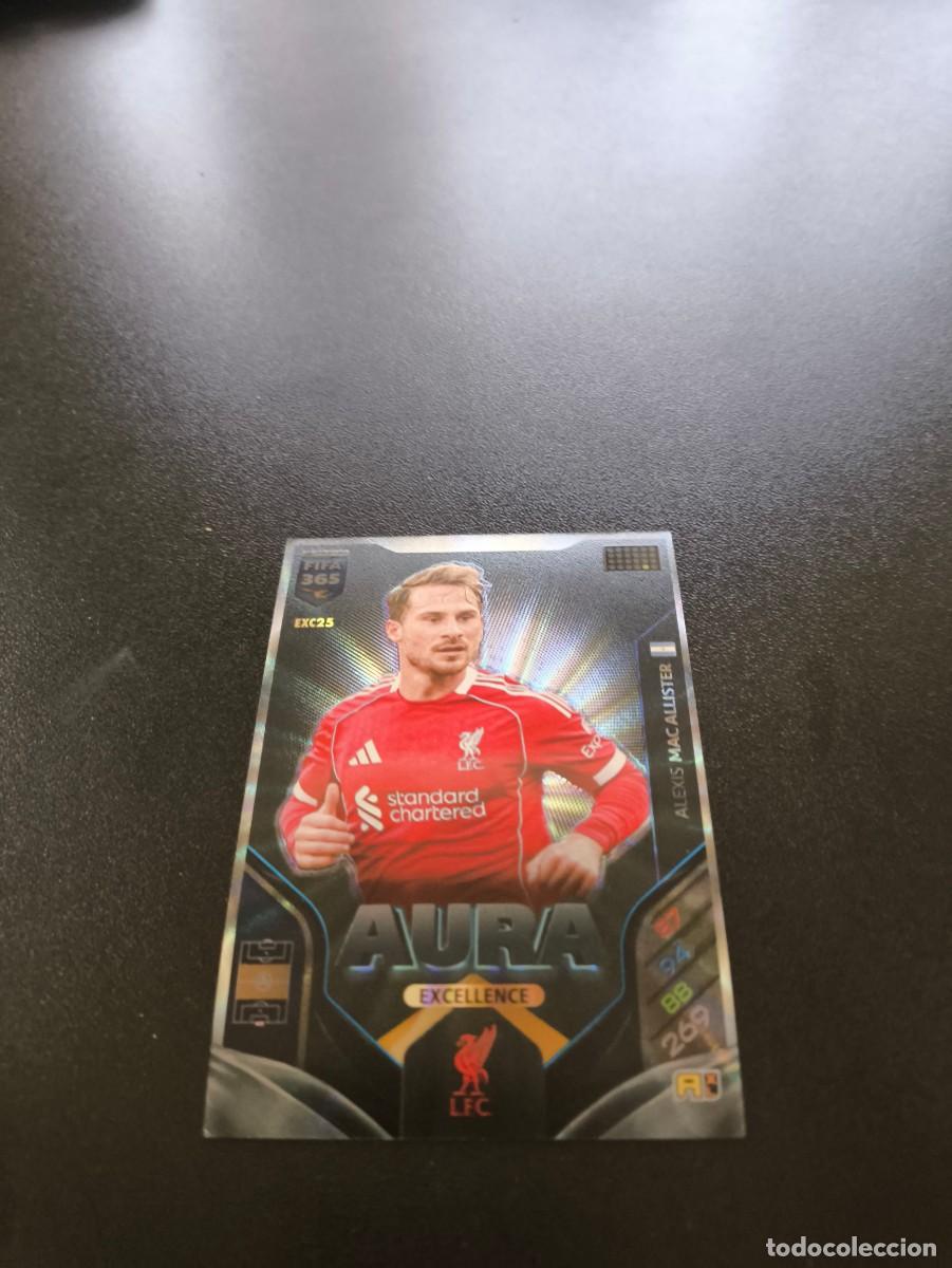 Cartes &agrave; collectionner de Football: EXC25 ALEXIS MAC ALLISTER LIVERPOOL AURA ADRENALYN PANINI FIFA EXCELLENCE 365 2026 NO LIGA ESTE
