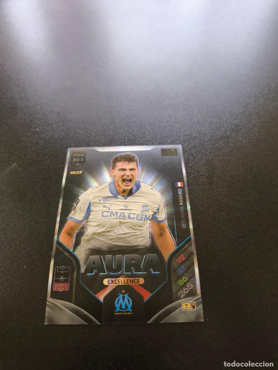Cartes &agrave; collectionner de Football: EXC27 BENJAMIN PAVARD OLIMPIQUE MARSELLA AURA ADRENALYN PANINI FIFA EXCELLENCE 365 2026 NO LIGA ESTE