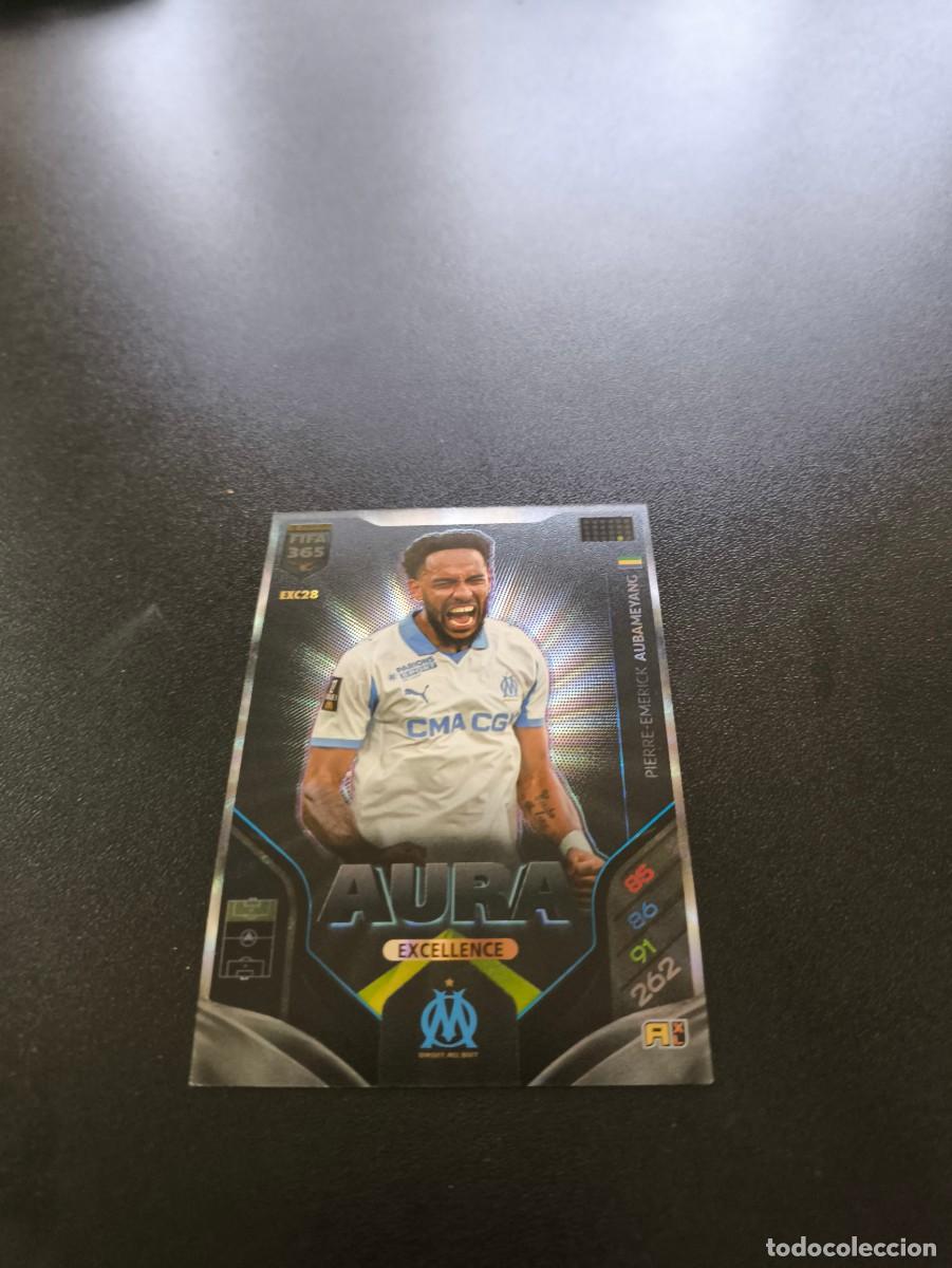 Cartes &agrave; collectionner de Football: EXC28 AUBAMEYANG MARSELLA DEPORTIVO AURA ADRENALYN PANINI FIFA EXCELLENCE 365 2026 NO LIGA ESTE