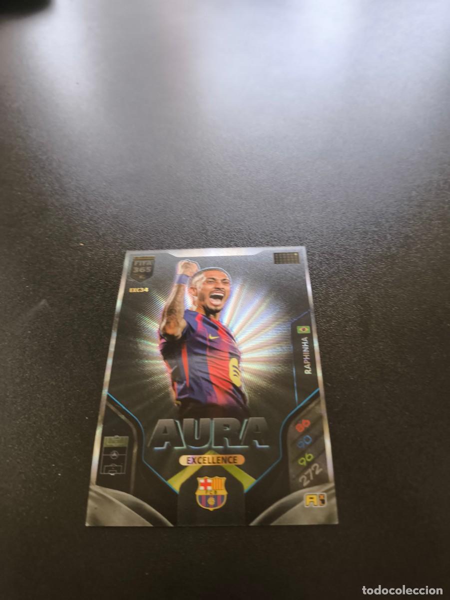 Figurine di Calcio: EXC34 Raphinha BARCELONA AURA ADRENALYN PANINI FIFA EXCELLENCE 365 2026 NO LIGA ESTE