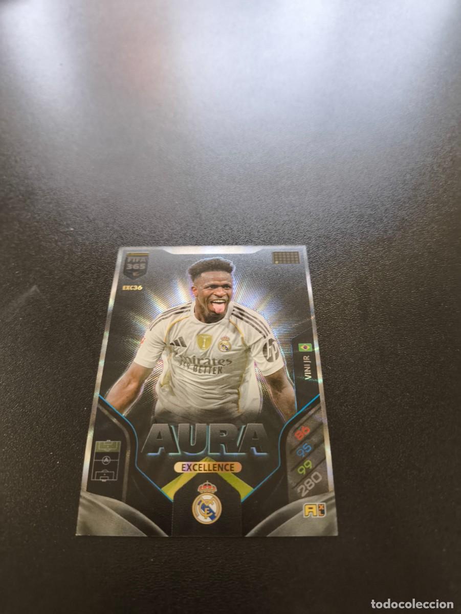 Figurine di Calcio: EXC36 Vini Jr VINICIUS REAL MADRID AURA ADRENALYN PANINI FIFA EXCELLENCE 365 2026 NO LIGA ESTE