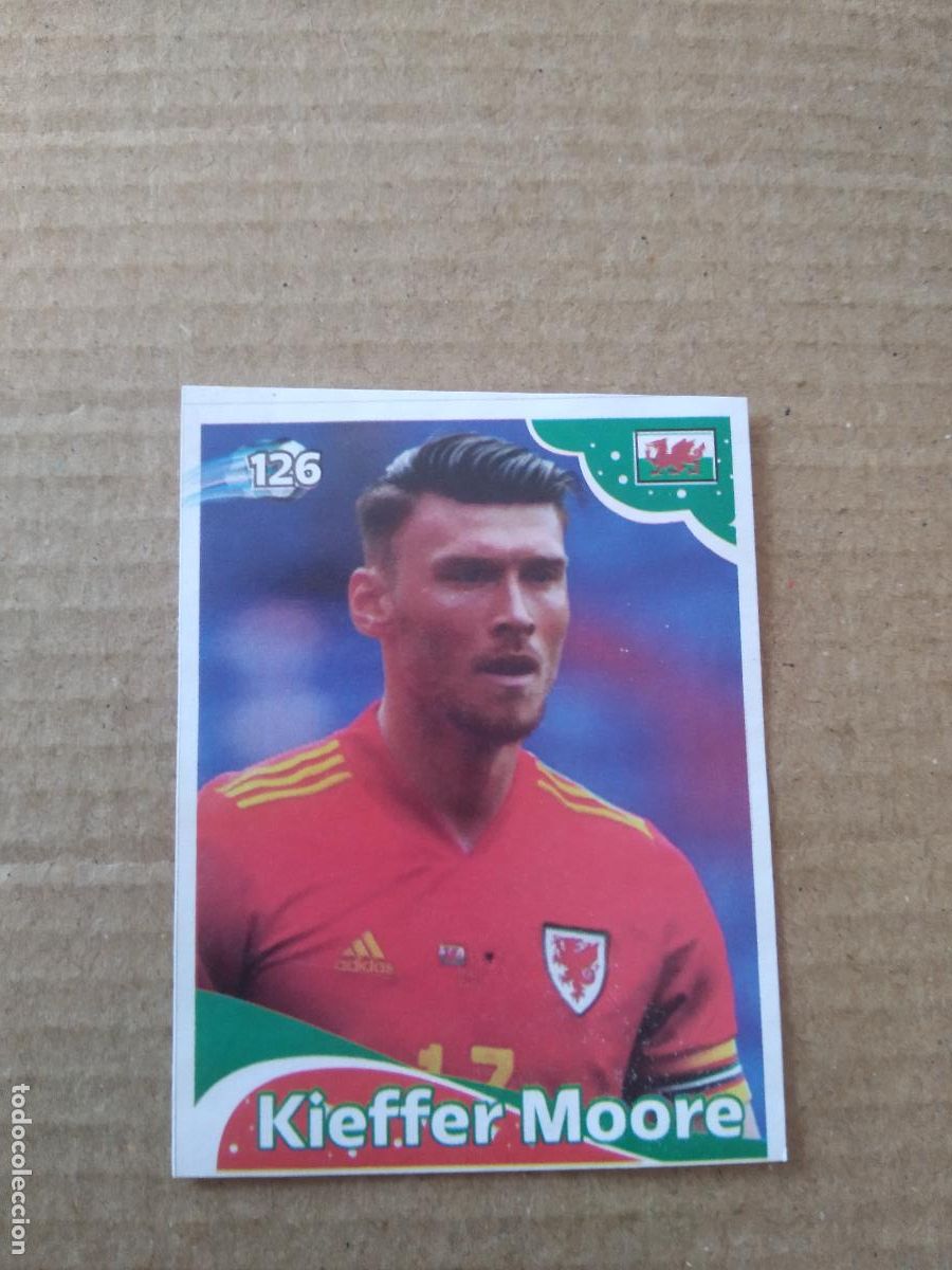 Cromos de f&uacute;tbol: 126 KIEFFER MOORE GALES WALES CROMO FUTBOL MUNDIAL 2022 EDITADO EN BRASIL WORLD CUP