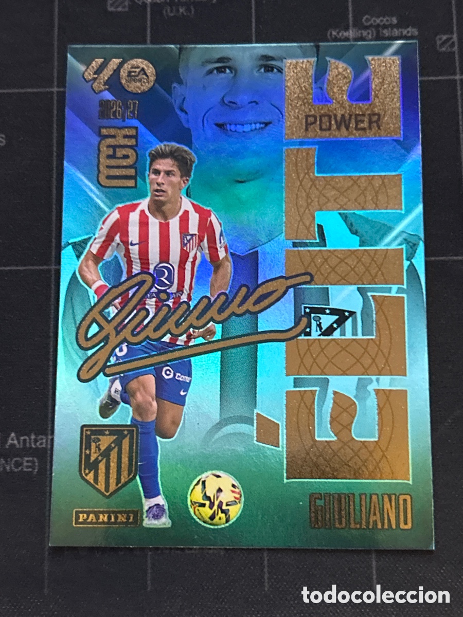 Cromos de Futebol: P7 7 GIULIANO SIMEONE (ATLETICO MADRID) ELITE POWER PANINI MEGACRACKS 2026 2027 26 27