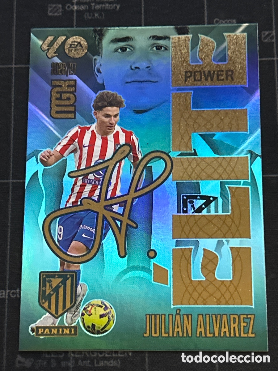 Cromos de Futebol: P8 8 JULIAN ALVAREZ (ATLETICO MADRID) ELITE POWER PANINI MEGACRACKS 2026 2027 26 27
