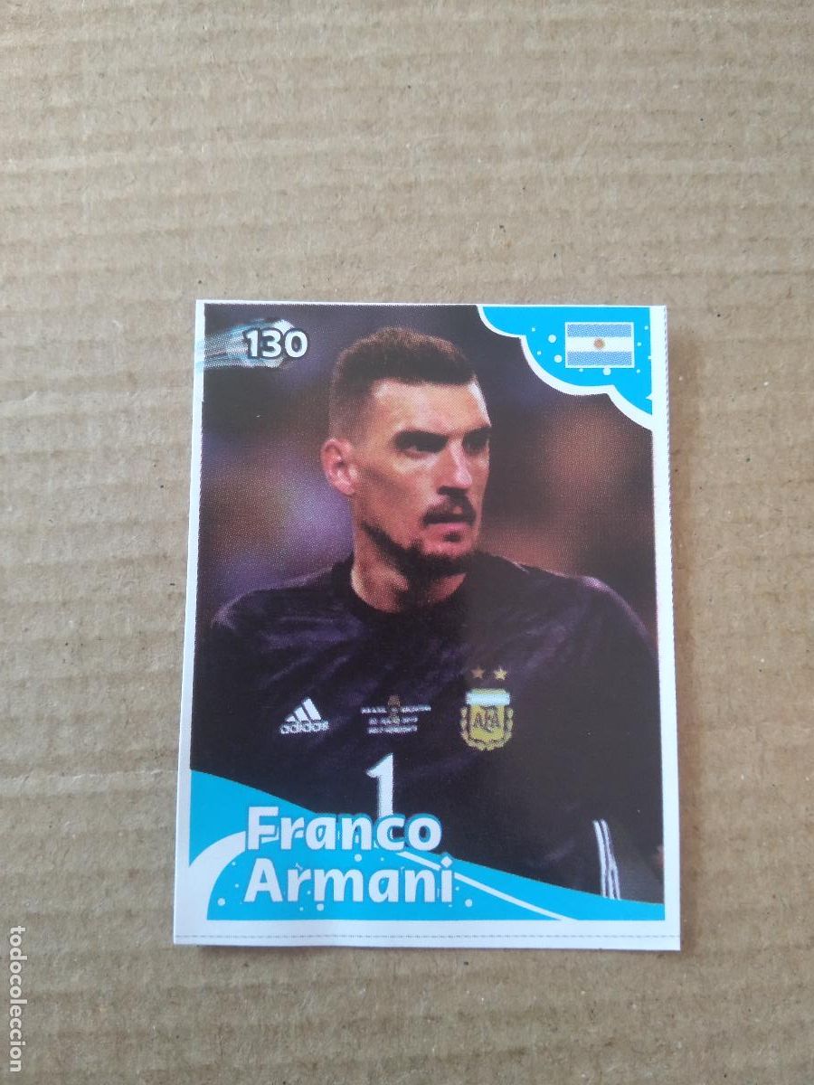Cromos de f&uacute;tbol: 130 FRANCO ARMANI ARGENTINA CROMO FUTBOL MUNDIAL 2022 EDITADO EN BRASIL WORLD CUP