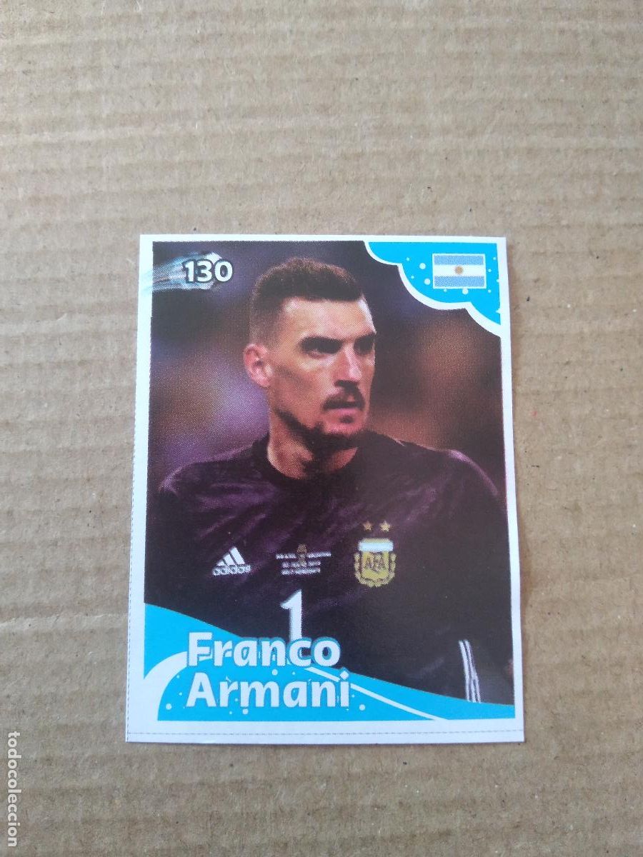 Cromos de f&uacute;tbol: 130 FRANCO ARMANI ARGENTINA CROMO FUTBOL MUNDIAL 2022 EDITADO EN BRASIL WORLD CUP