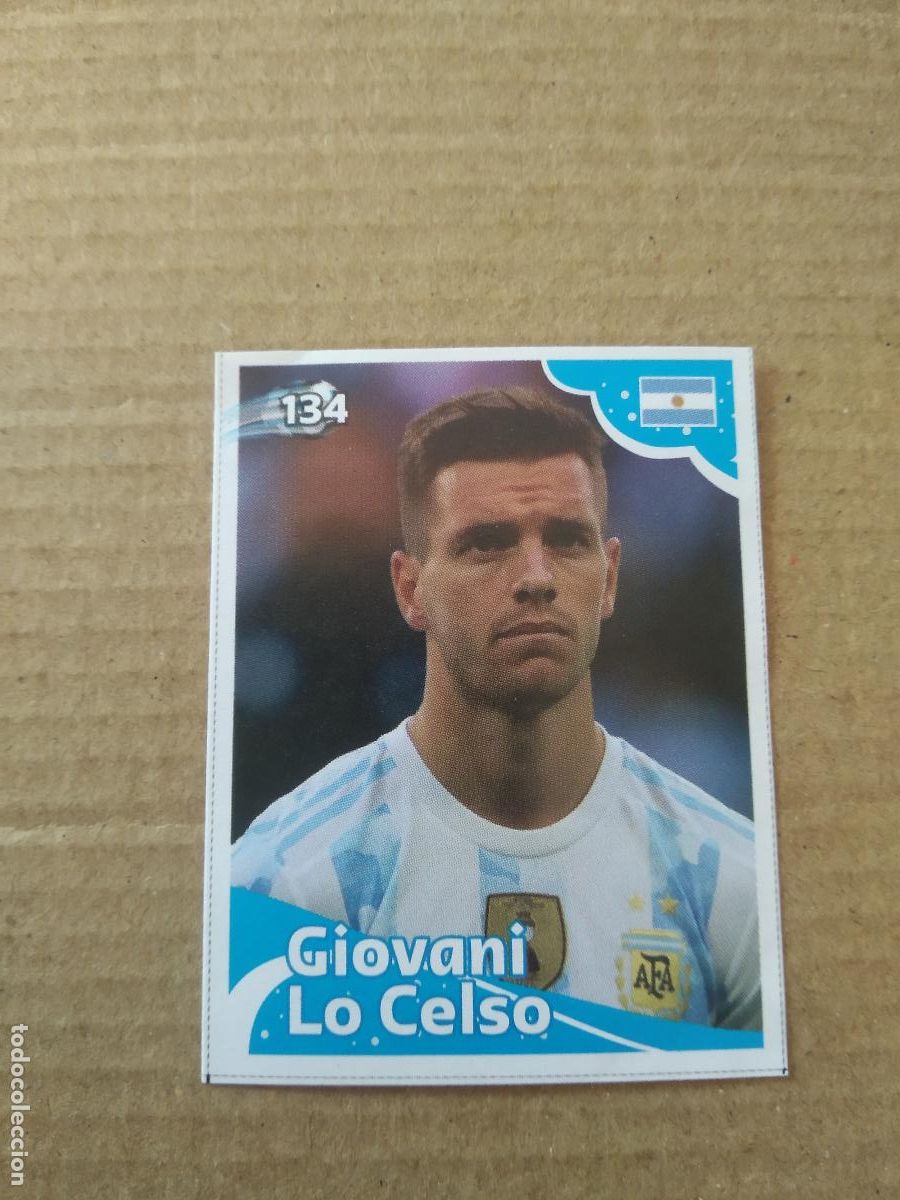 Cromos de f&uacute;tbol: 134 GIOVANI LO CELSO ARGENTINA CROMO FUTBOL MUNDIAL 2022 EDITADO EN BRASIL WORLD CUP