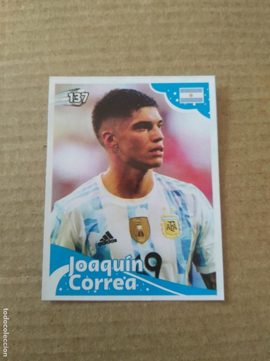 Cromos de f&uacute;tbol: 137 JOAQUIN CORREA ARGENTINA CROMO FUTBOL MUNDIAL 2022 EDITADO EN BRASIL WORLD CUP