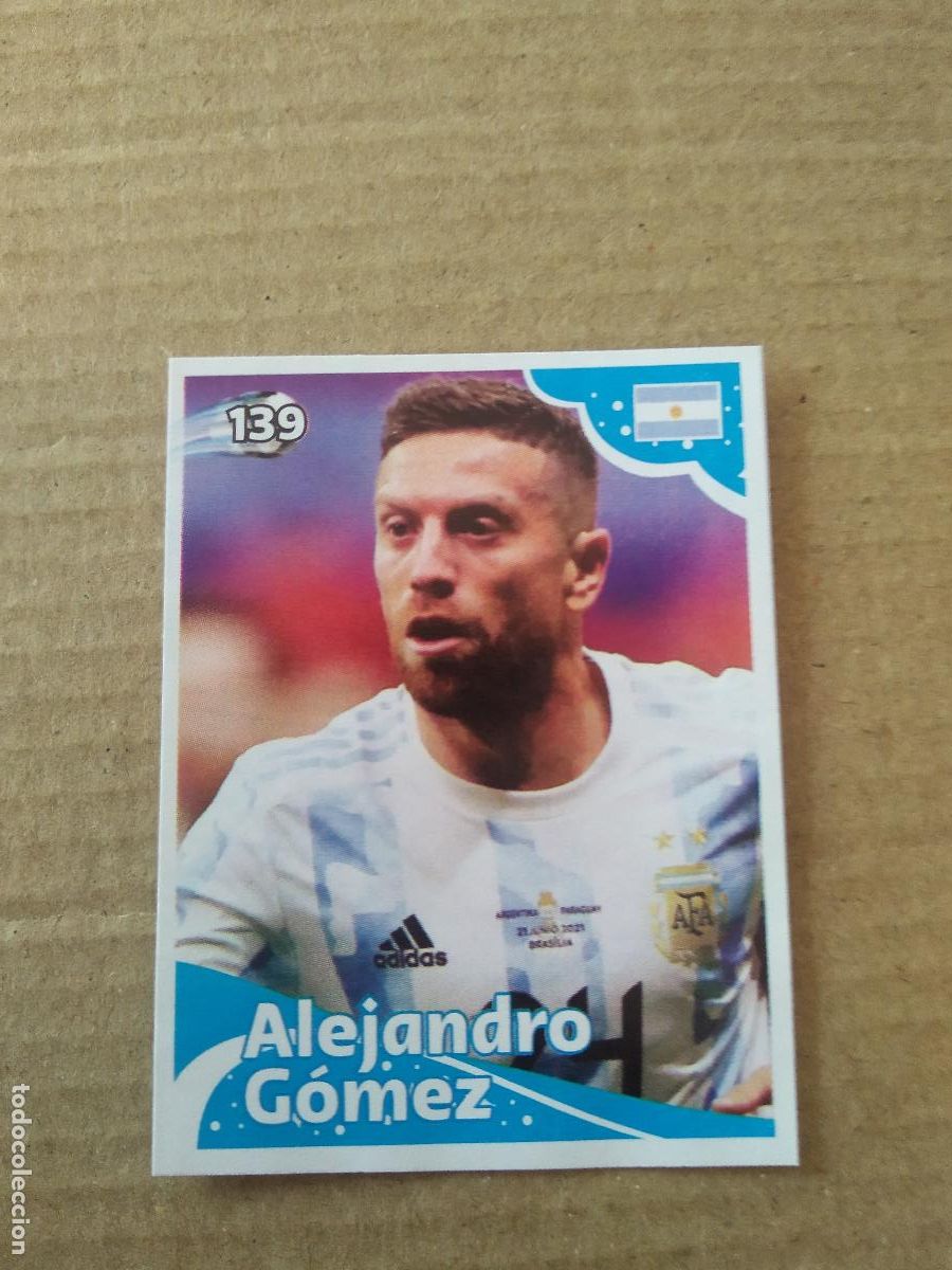 Figurine di Calcio: 139 ALEJANDRO GOMEZ ARGENTINA CROMO FUTBOL MUNDIAL 2022 EDITADO EN BRASIL WORLD CUP