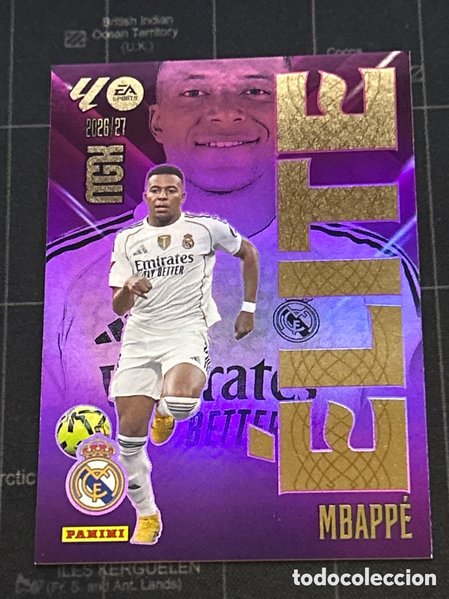 Football Stickers: 10 MBAPPE (REAL MADRID) ELITE PANINI MEGACRACKS 2026 2027 26 27