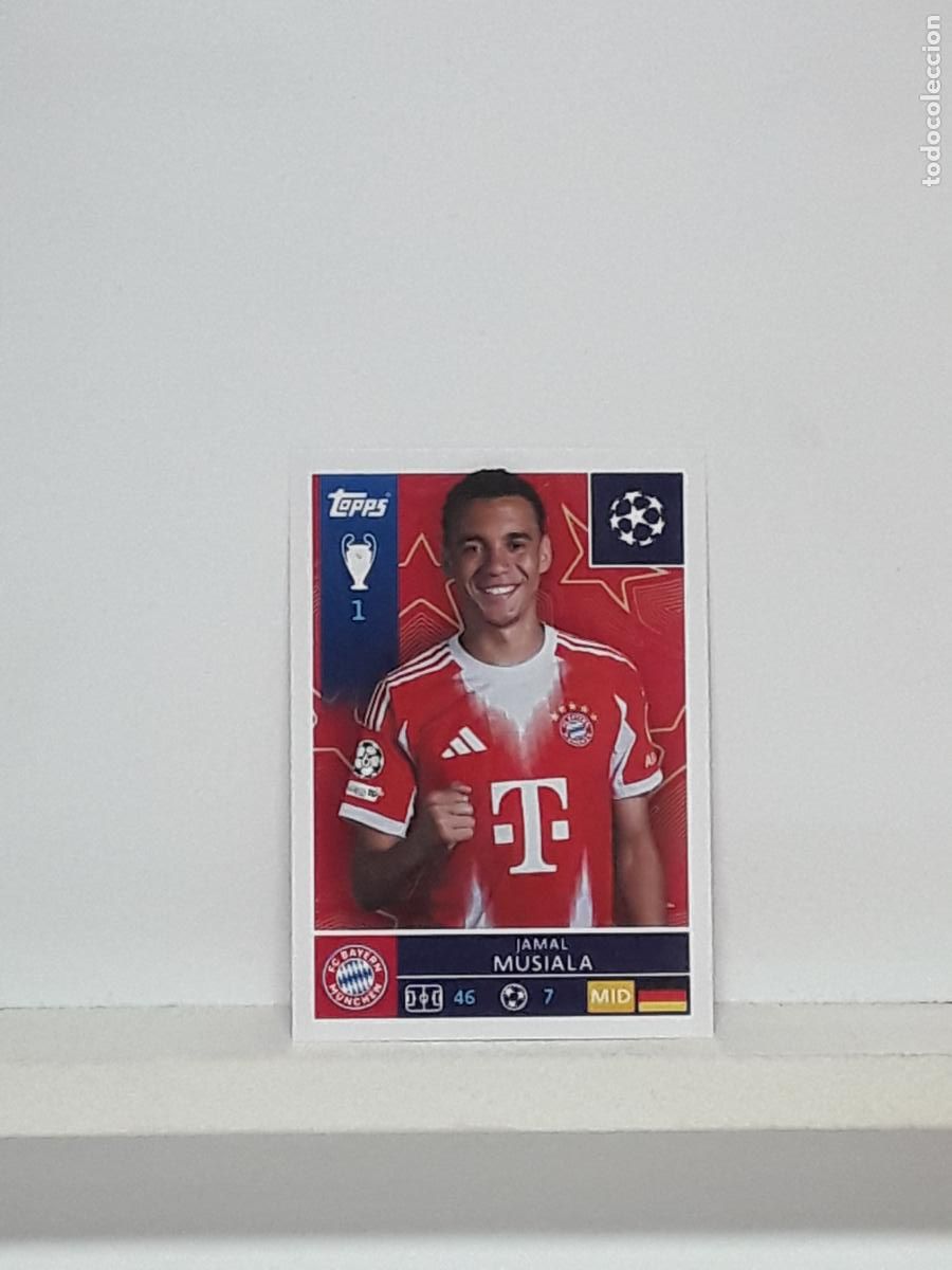 Cartes &agrave; collectionner de Football: CHAMPIONS STICKER 2025 2026 25 26 ALBUM TOPPS LEAGUE N 205 BAYERN MUNCHEN JAMAL MUSIALA