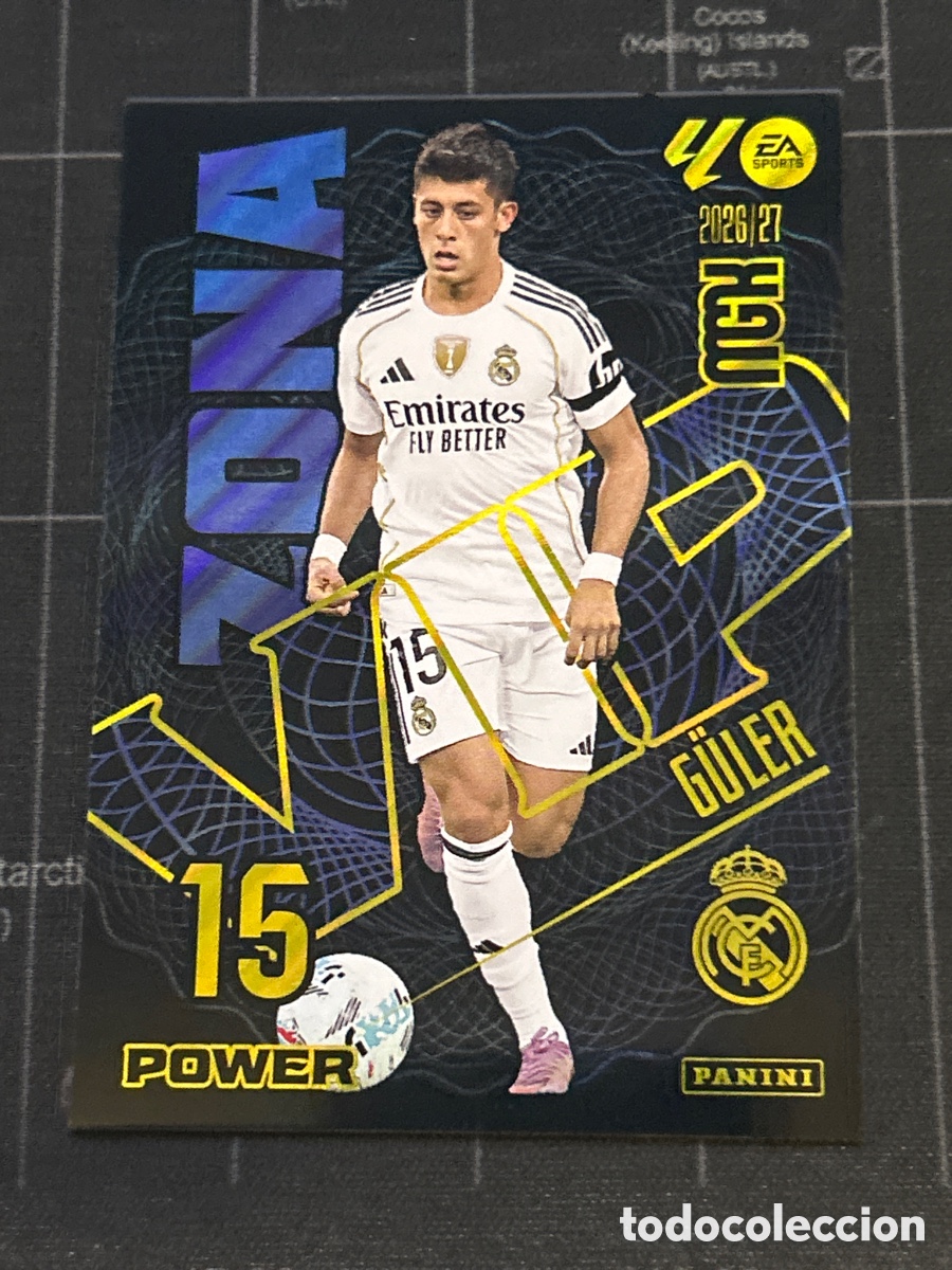 Cromos de Futebol: P396 396 ARDA GULER (REAL MADRID) ZONA VIP POWER PANINI MEGACRACKS 2026 2027 26 27