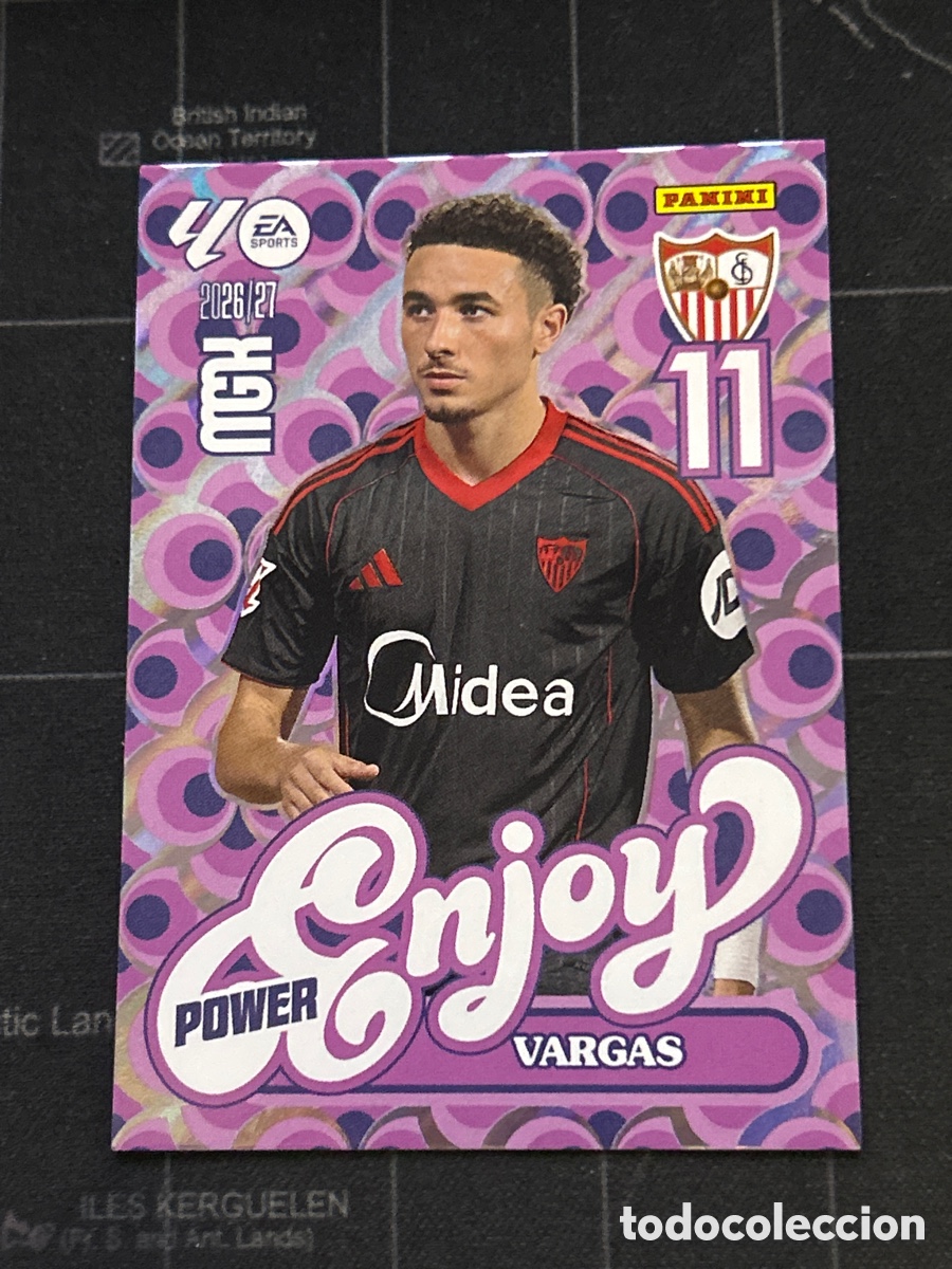 Cartes &agrave; collectionner de Football: P387 387 VARGAS (SEVILLA) ENJOY POWER PANINI MEGACRACKS 2026 2027 26 27