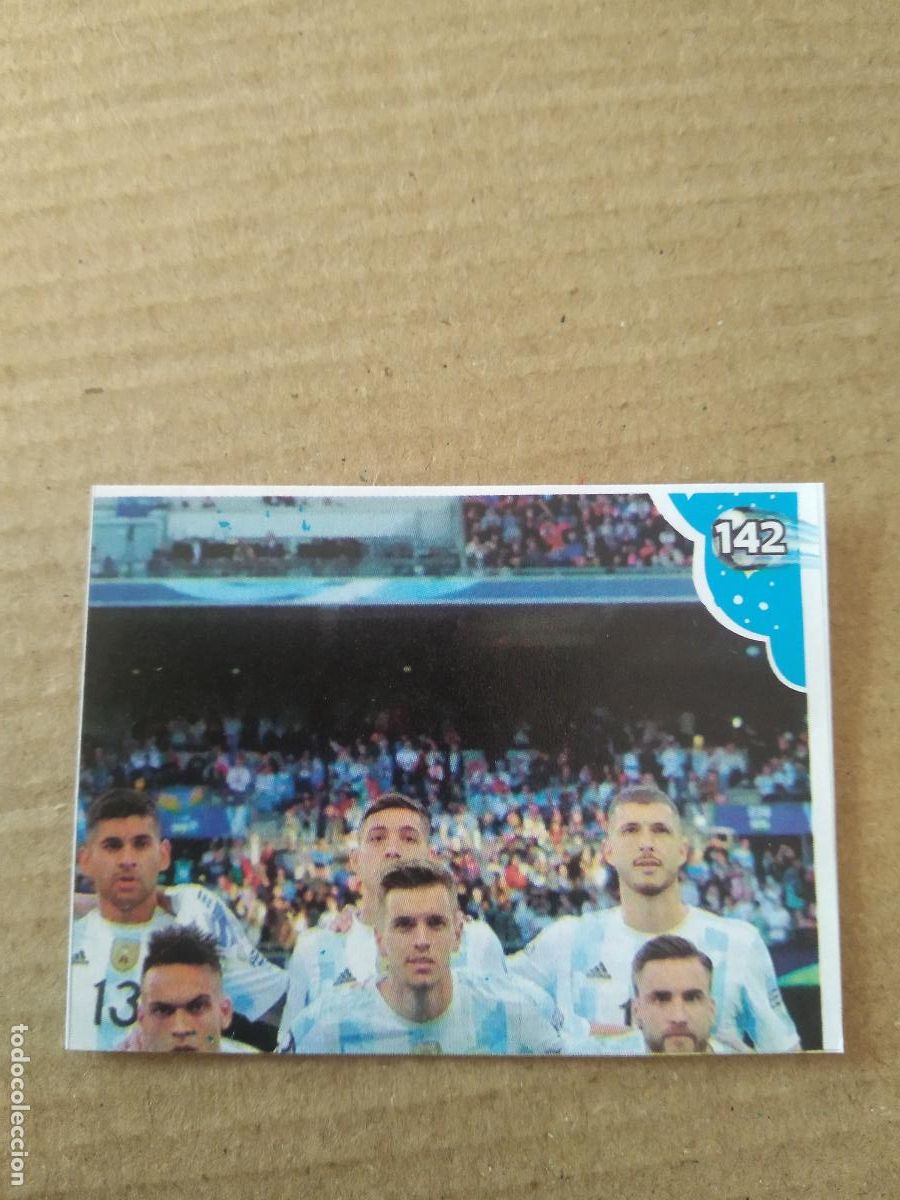 Cartes &agrave; collectionner de Football: 142 EQUIPO PLANTILLA ARGENTINA CROMO FUTBOL MUNDIAL 2022 EDITADO EN BRASIL WORLD CUP