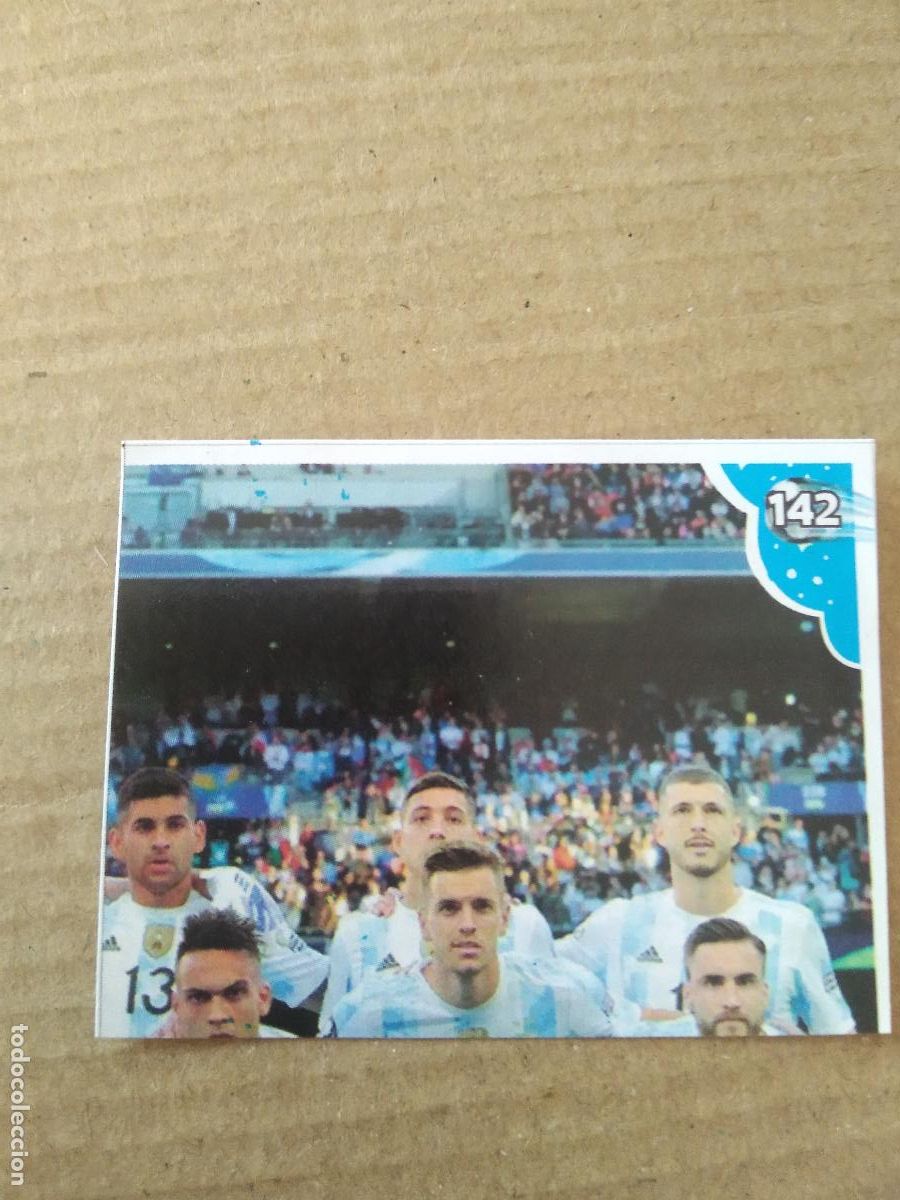 Cromos de f&uacute;tbol: 142 EQUIPO PLANTILLA ARGENTINA CROMO FUTBOL MUNDIAL 2022 EDITADO EN BRASIL WORLD CUP