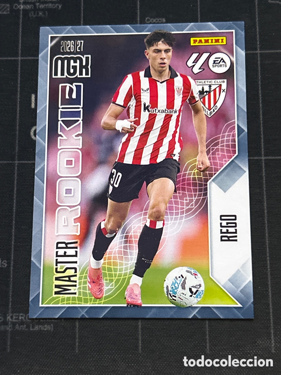 Cartes &agrave; collectionner de Football: 418 REGO (ATHLETIC BILBAO) MASTER ROOKIE PANINI MEGACRACKS 2026 2027 26 27
