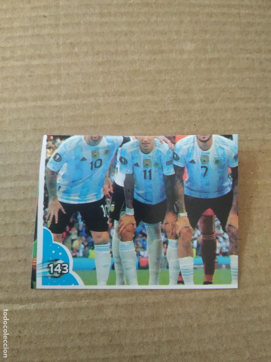 Cromos de f&uacute;tbol: 143 EQUIPO PLANTILLA ARGENTINA CROMO FUTBOL MUNDIAL 2022 EDITADO EN BRASIL WORLD CUP
