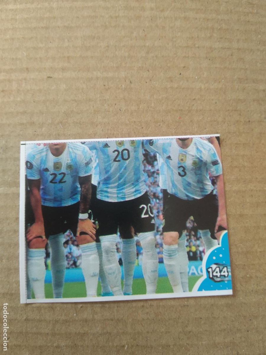 Cromos de f&uacute;tbol: 144 EQUIPO PLANTILLA ARGENTINA CROMO FUTBOL MUNDIAL 2022 EDITADO EN BRASIL WORLD CUP