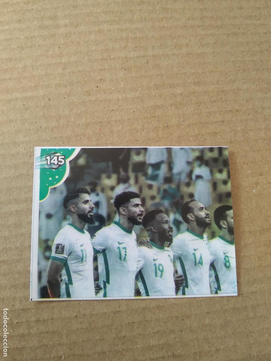 Cromos de f&uacute;tbol: 145 EQUIPO PLANTILLA ARABIA SAUDITA CROMO FUTBOL MUNDIAL 2022 EDITADO EN BRASIL WORLD CUP