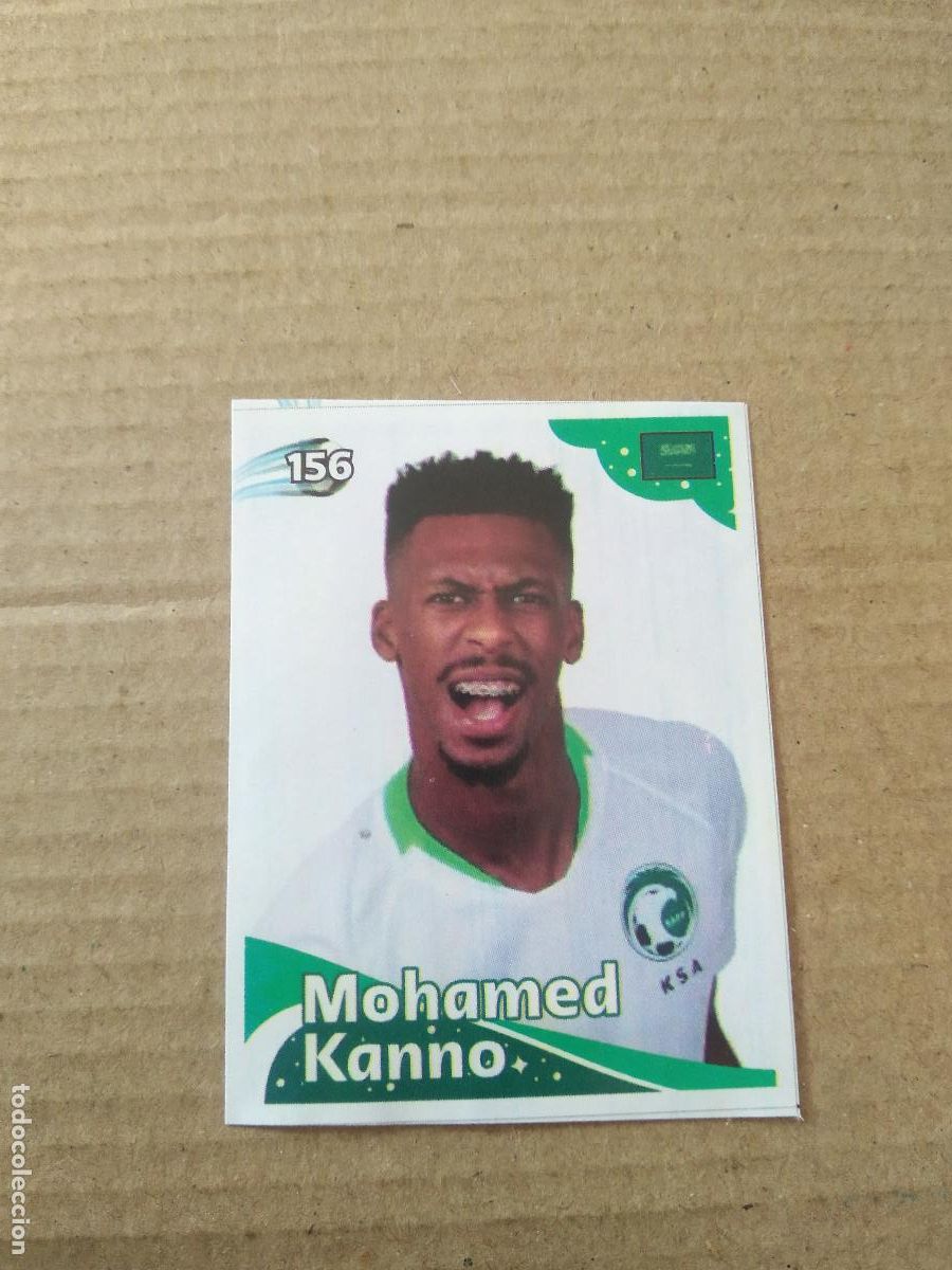 Cromos de f&uacute;tbol: 156 MOHAMED KANNO ARABIA SAUDITA CROMO FUTBOL MUNDIAL 2022 EDITADO EN BRASIL WORLD CUP