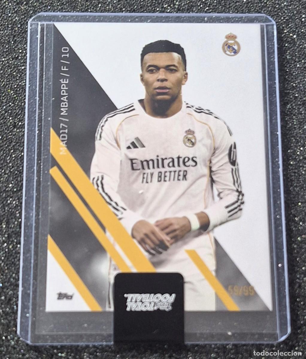 Cromos de f&uacute;tbol: Kylian Mbappe Real Madrid Team Set Topps Total Football 59/99