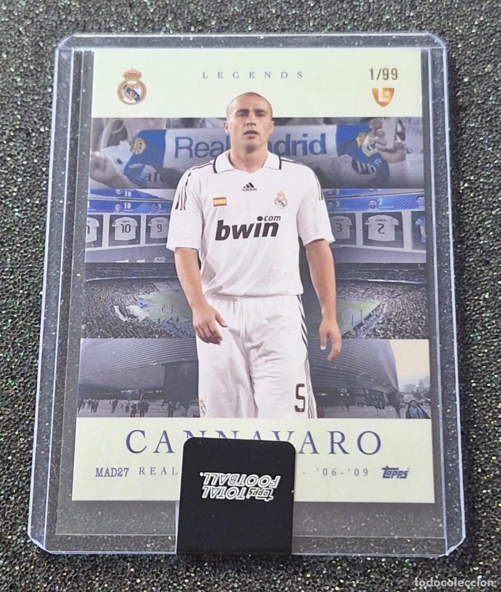 Cromos de f&uacute;tbol: Fabio Cannavaro Real Madrid Topps Total Football 1/99 Legends