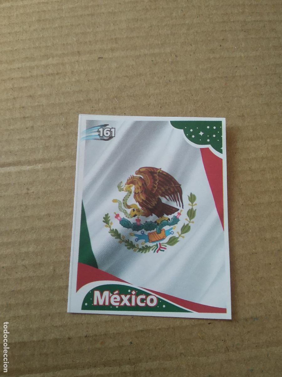 Cromos de f&uacute;tbol: 161 ESCUDO MEXICO CROMO FUTBOL MUNDIAL 2022 EDITADO EN BRASIL WORLD CUP
