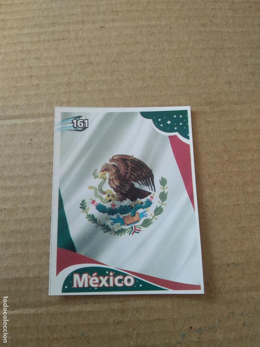Cromos de f&uacute;tbol: 161 ESCUDO MEXICO CROMO FUTBOL MUNDIAL 2022 EDITADO EN BRASIL WORLD CUP