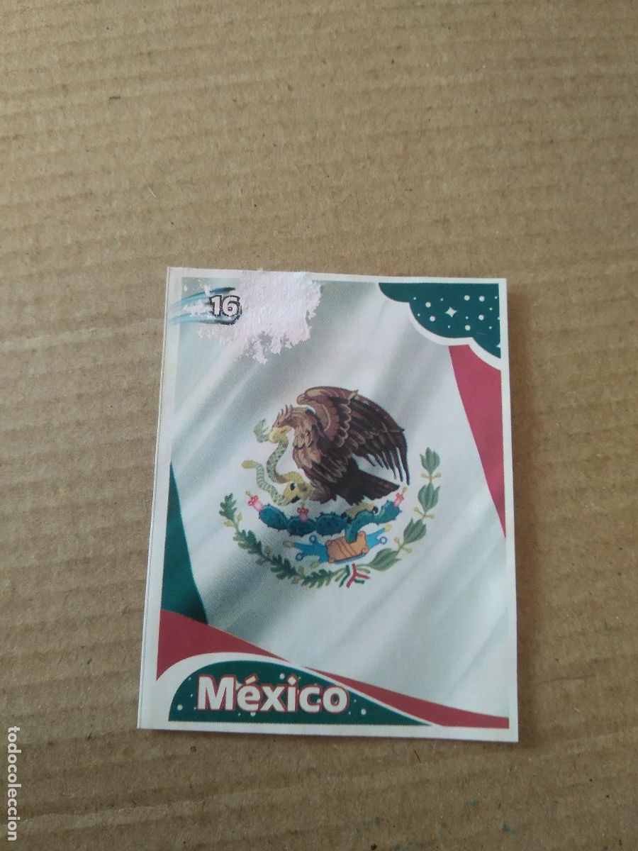 Cromos de f&uacute;tbol: 161 ESCUDO MEXICO CROMO FUTBOL MUNDIAL 2022 EDITADO EN BRASIL WORLD CUP