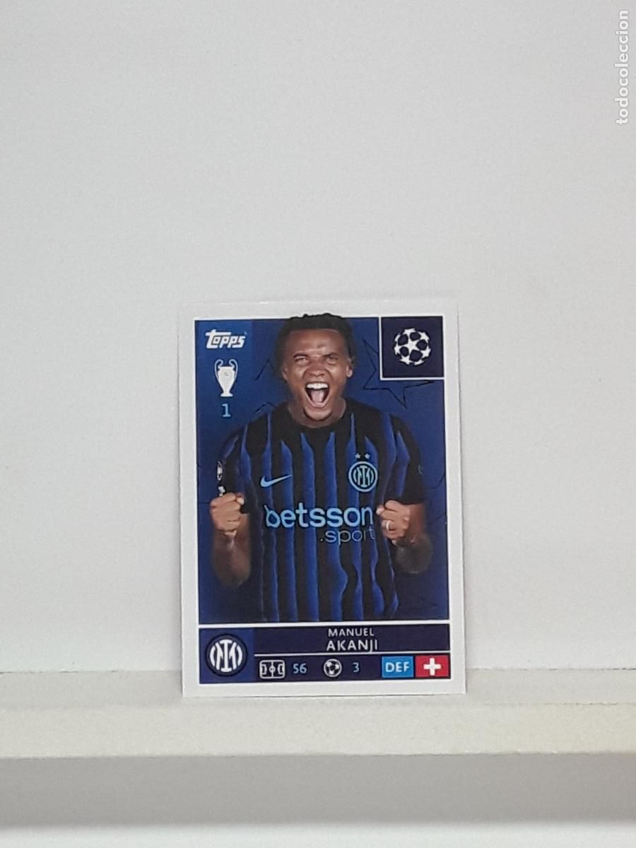Cromos de f&uacute;tbol: CHAMPIONS STICKER 2025 2026 25 26 ALBUM TOPPS LEAGUE N 219 INTER MILAN MANUEL AKANJI