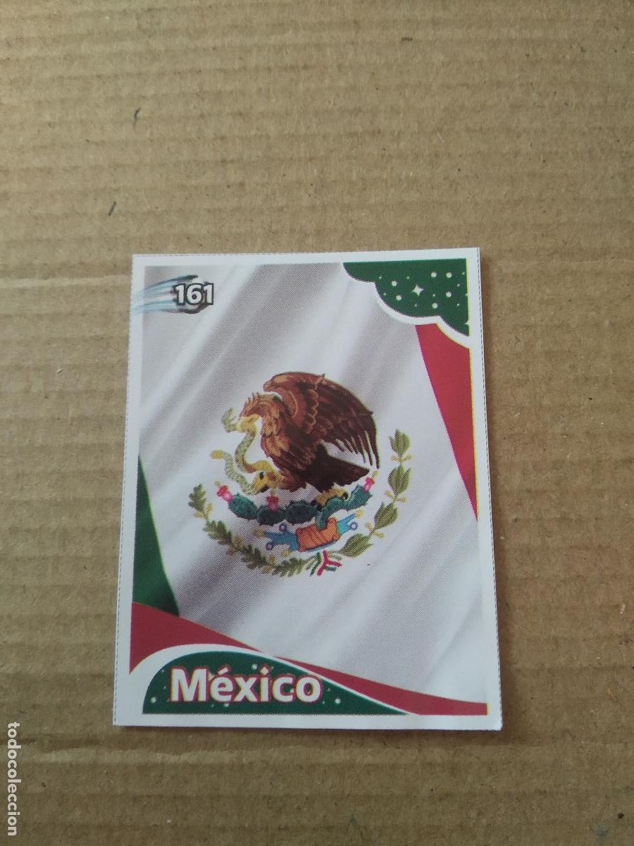 Cromos de f&uacute;tbol: 161 ESCUDO MEXICO CROMO FUTBOL MUNDIAL 2022 EDITADO EN BRASIL WORLD CUP