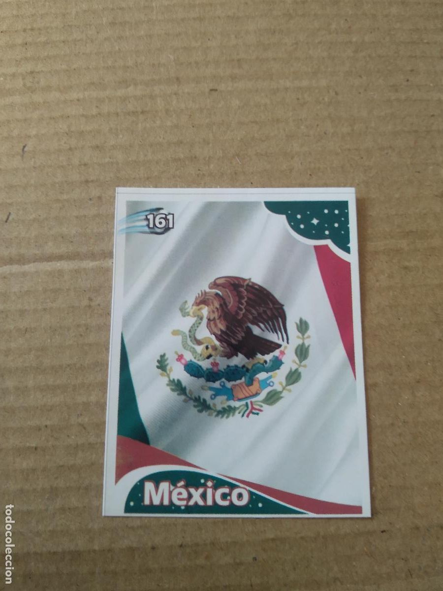 Cromos de f&uacute;tbol: 161 ESCUDO MEXICO CROMO FUTBOL MUNDIAL 2022 EDITADO EN BRASIL WORLD CUP