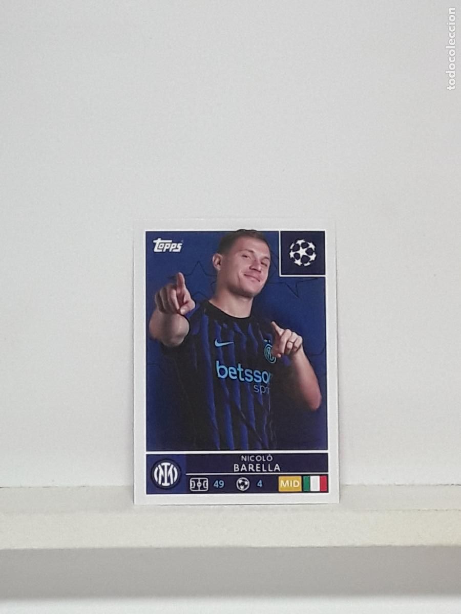 Cromos de f&uacute;tbol: CHAMPIONS STICKER 2025 2026 25 26 ALBUM TOPPS LEAGUE N 220 INTER MILAN NICOLO BARELLA