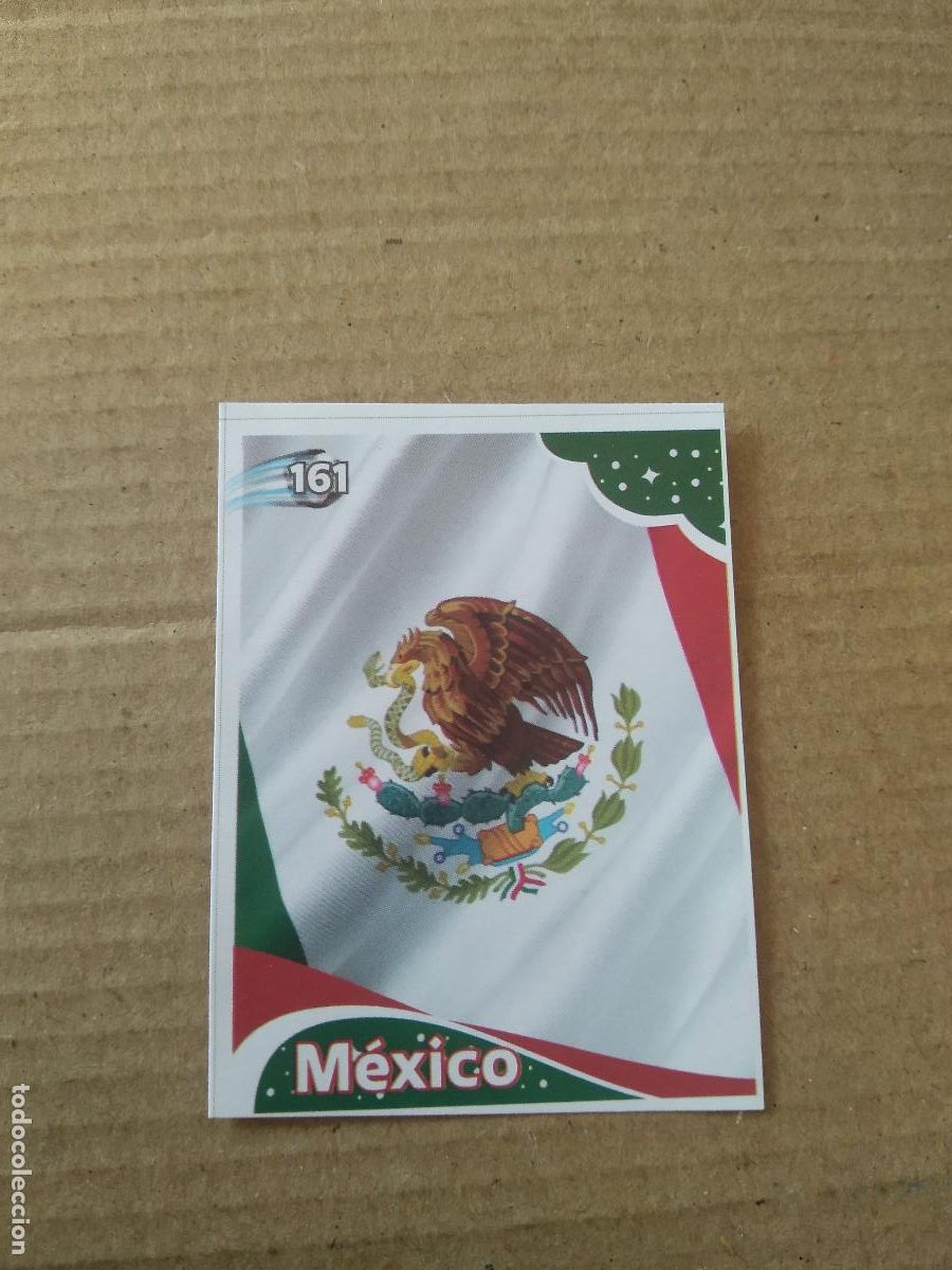 Cromos de f&uacute;tbol: 161 ESCUDO MEXICO CROMO FUTBOL MUNDIAL 2022 EDITADO EN BRASIL WORLD CUP