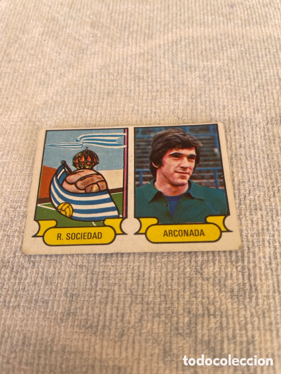 Cromos de f&uacute;tbol: FUTBOL 1978-79 cromo 61 R.SOCIEDAD-ARCONADA Sin pegar