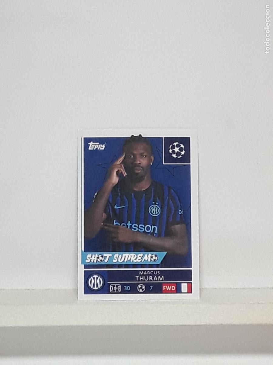 Figurine di Calcio: CHAMPIONS STICKER 2025 2026 25 26 ALBUM TOPPS LEAGUE N 223 INTER MILAN MARCUS THURAM