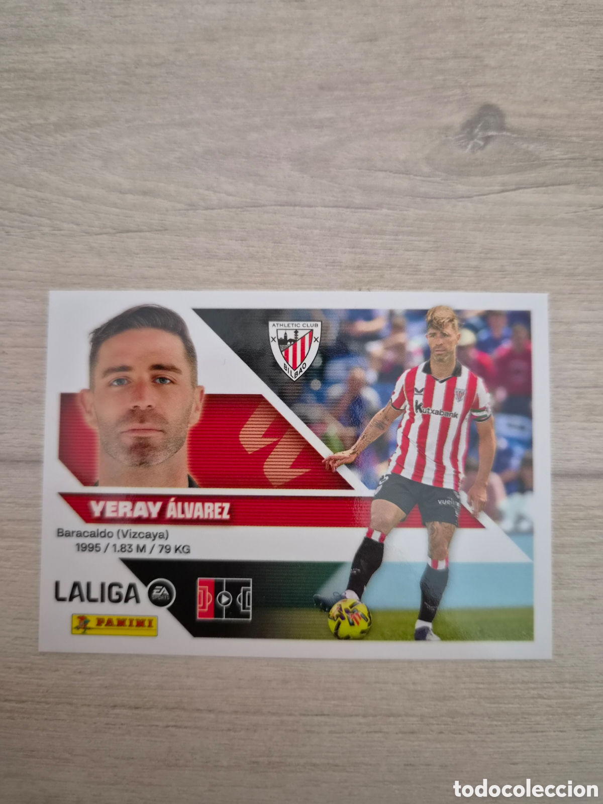 Cromos de Futebol: N&deg;6B Athletic de Bilbao Yeray Liga Este 26/27