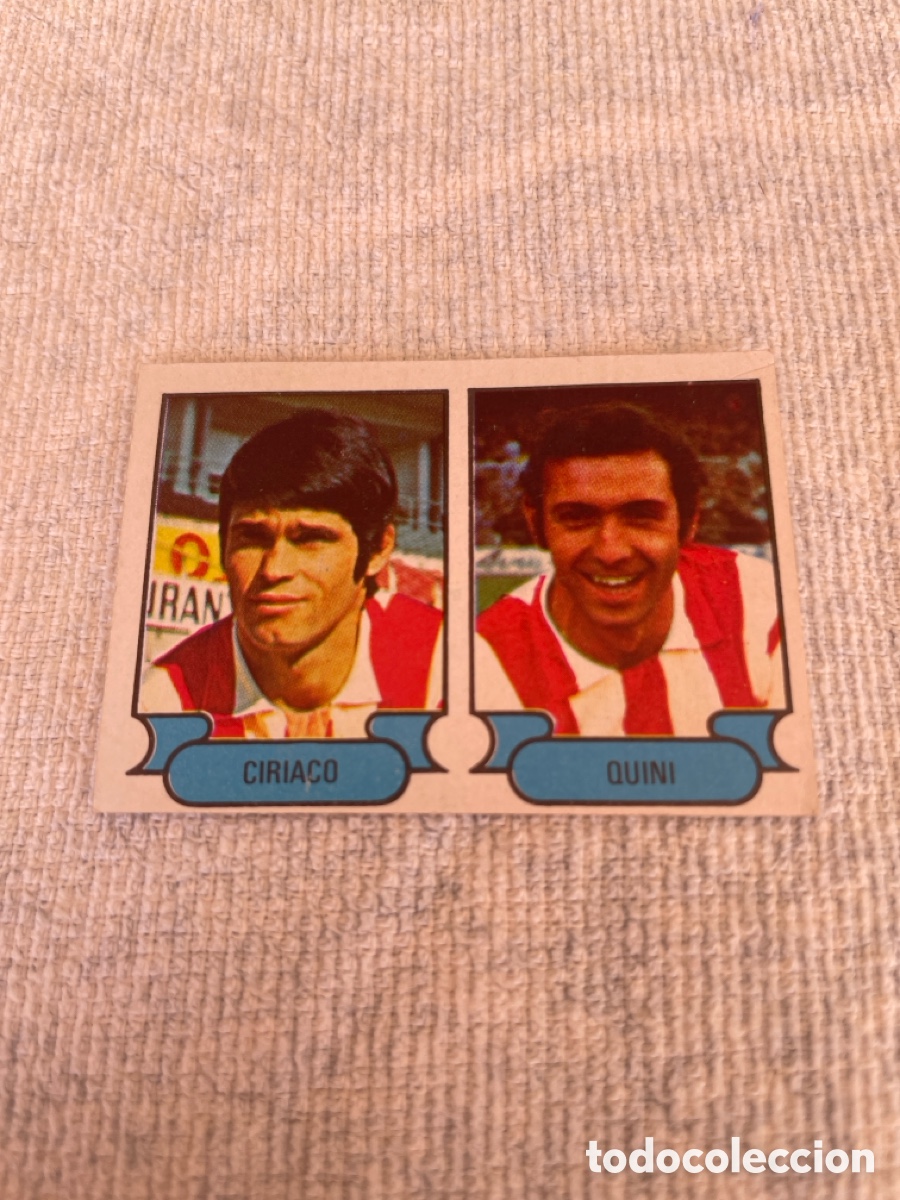 Cromos de Futebol: FUTBOL 1978-79 cromo 71 CIRIACO-QUINI Despegado