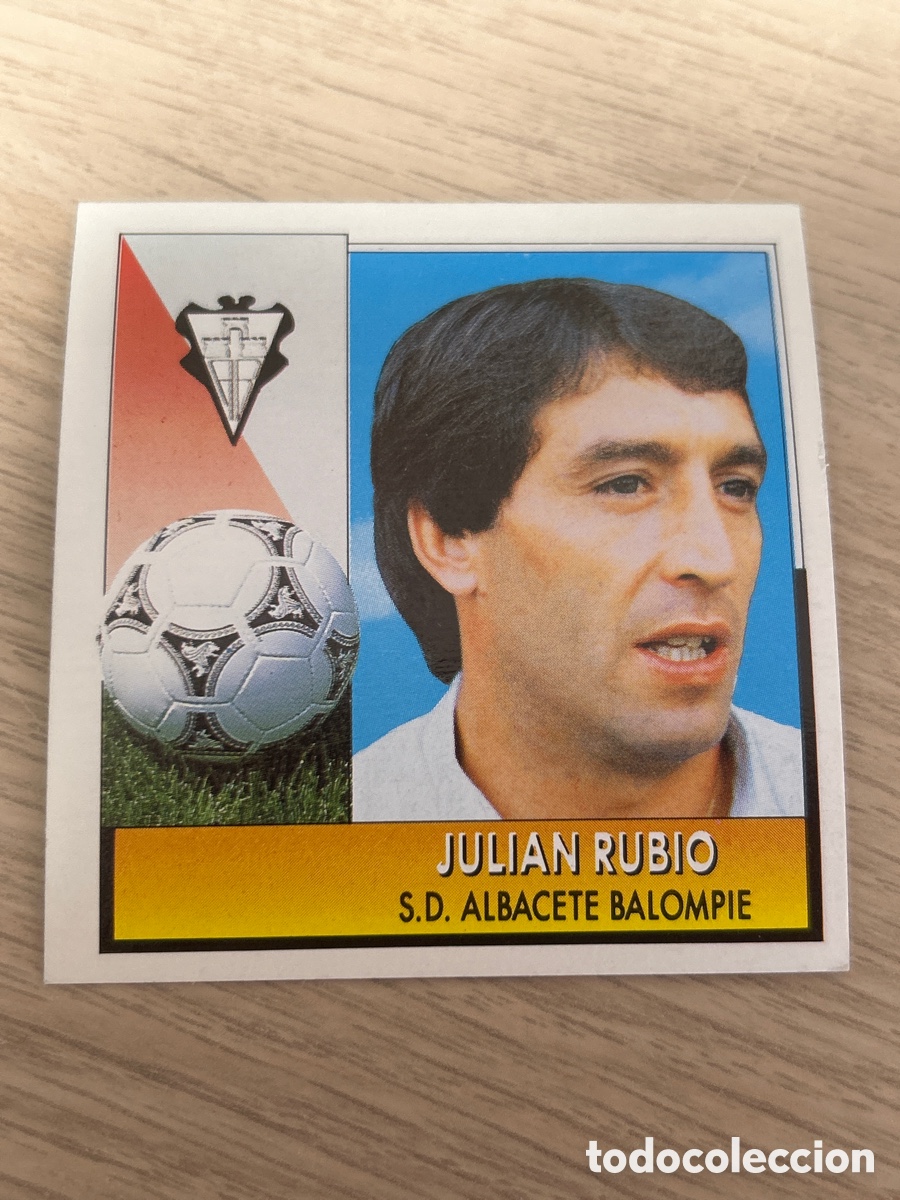 Cromos de Futebol: JULIAN RUBIO ENTRENADOR ALBACETE BALOMPIE LIGA ESTE 1992 1993 92 93 NUNCA PEGADO SIN PEGAR