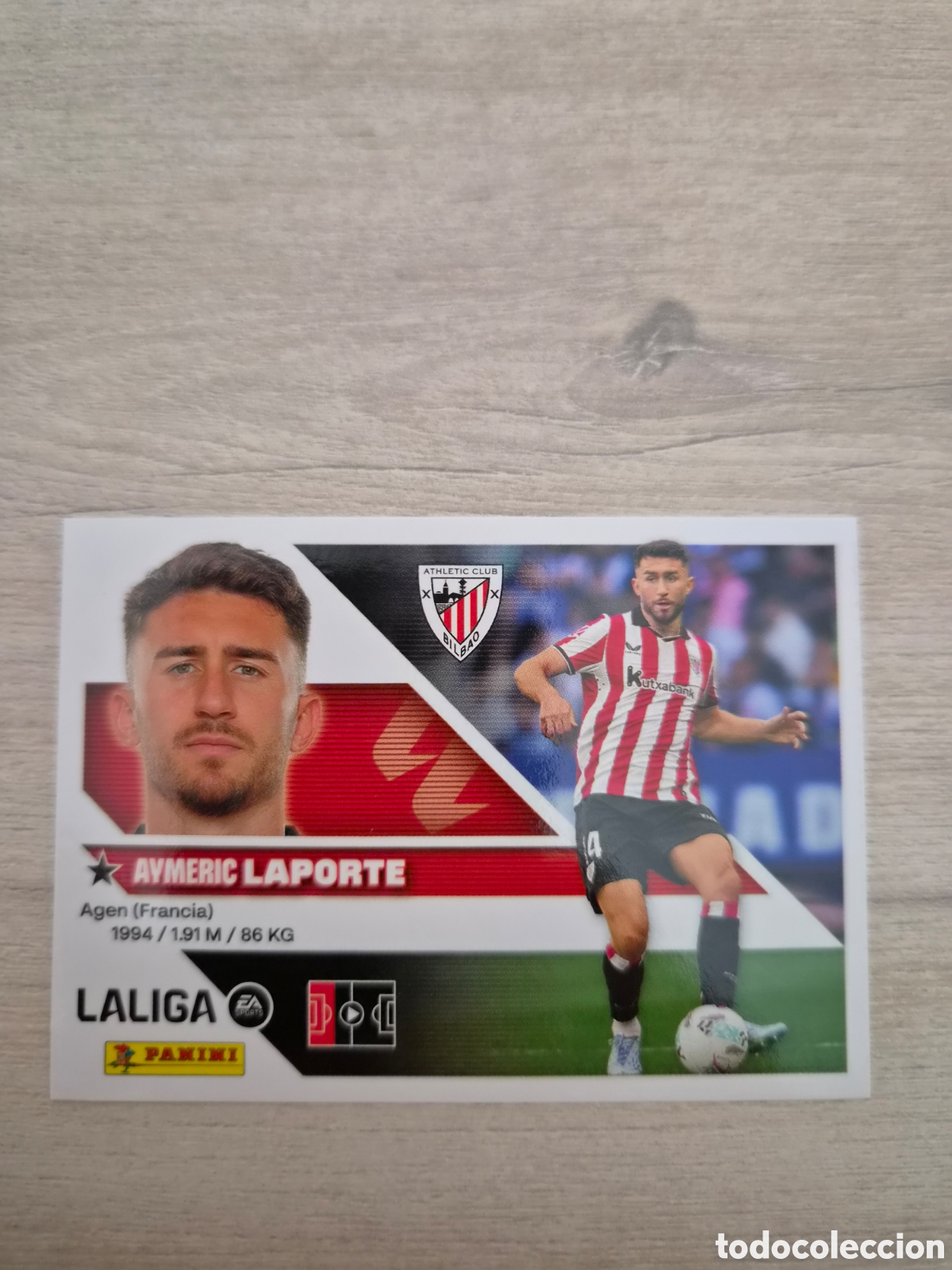 Cromos de Futebol: N&deg;8 Athletic de Bilbao Laporte Liga Este 26/27