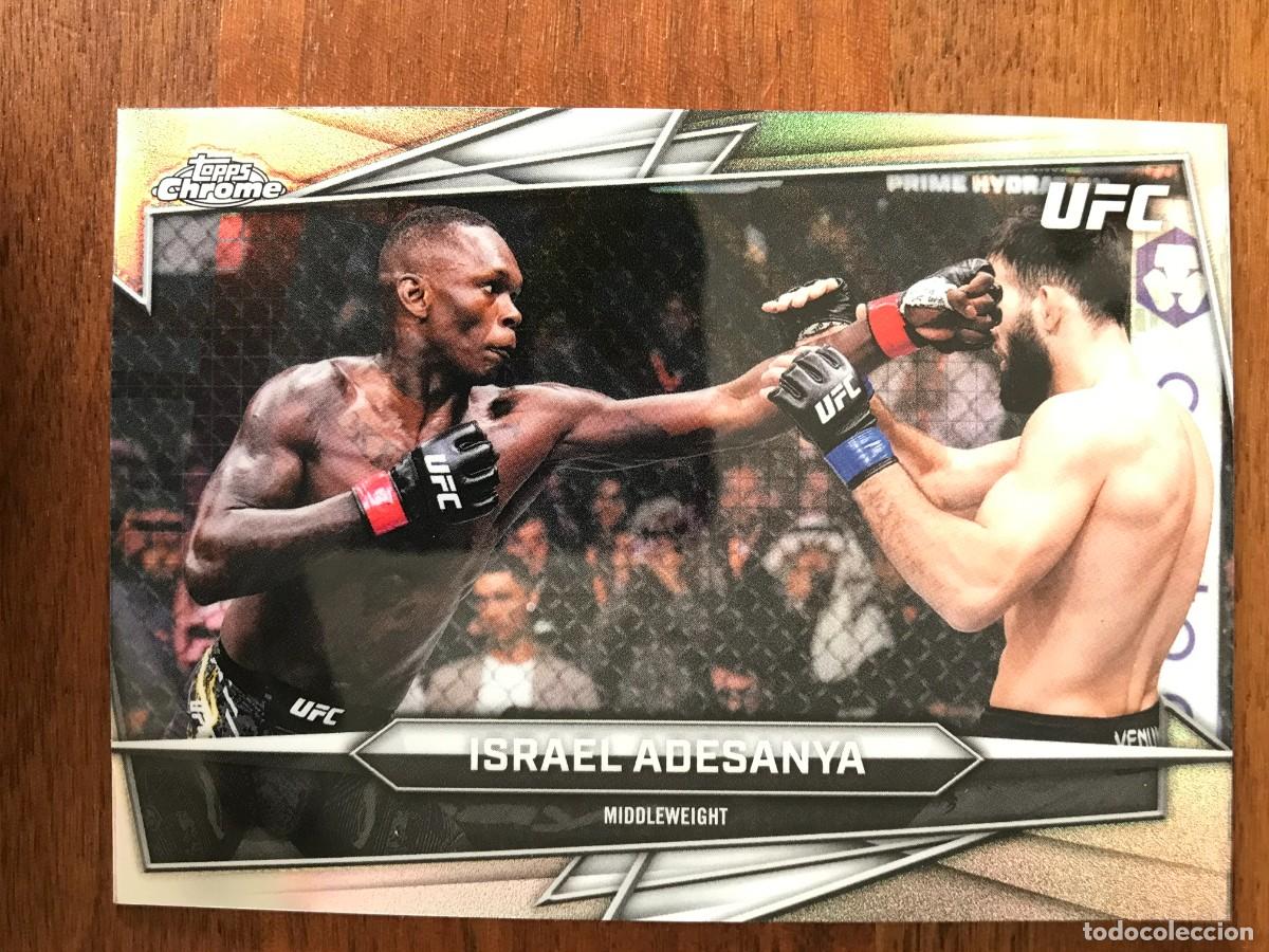 Cromos de f&uacute;tbol: ISRAEL ADESANYA - MIDDLEWEIGHT - GEOMETRIC REFRACTOR - TOPPS CHROME UFC 2026 26