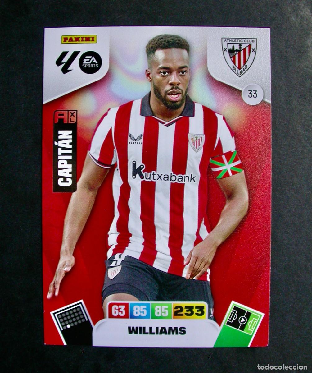 Cromos de f&uacute;tbol: 33 WILLIAMS / ATHLETIC CLUB / ADRENALYN XL LIGA 2025-2026 25-26 / PANINI
