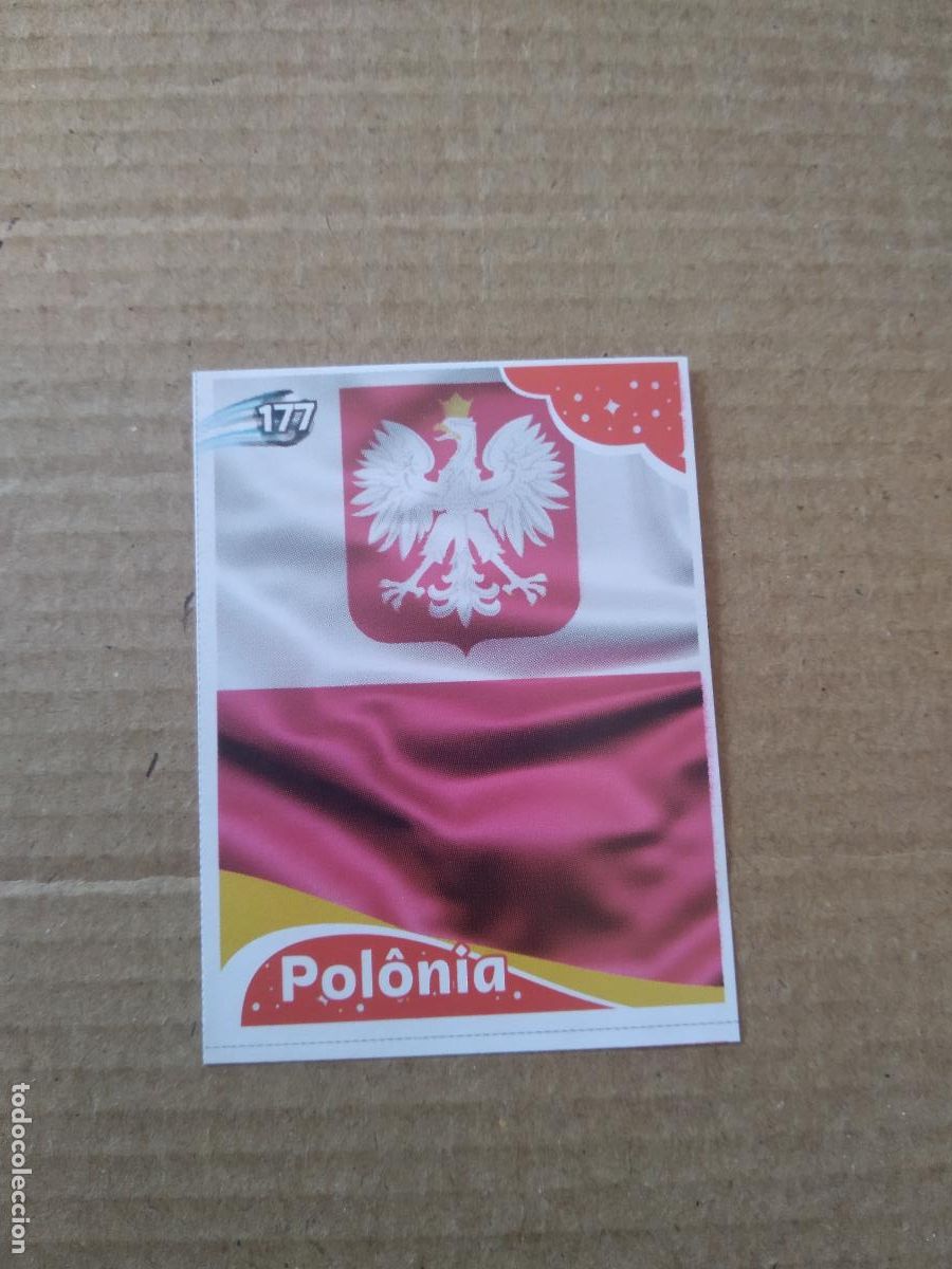 Cromos de f&uacute;tbol: 177 ESCUDO POLONIA CROMO FUTBOL MUNDIAL 2022 EDITADO EN BRASIL WORLD CUP