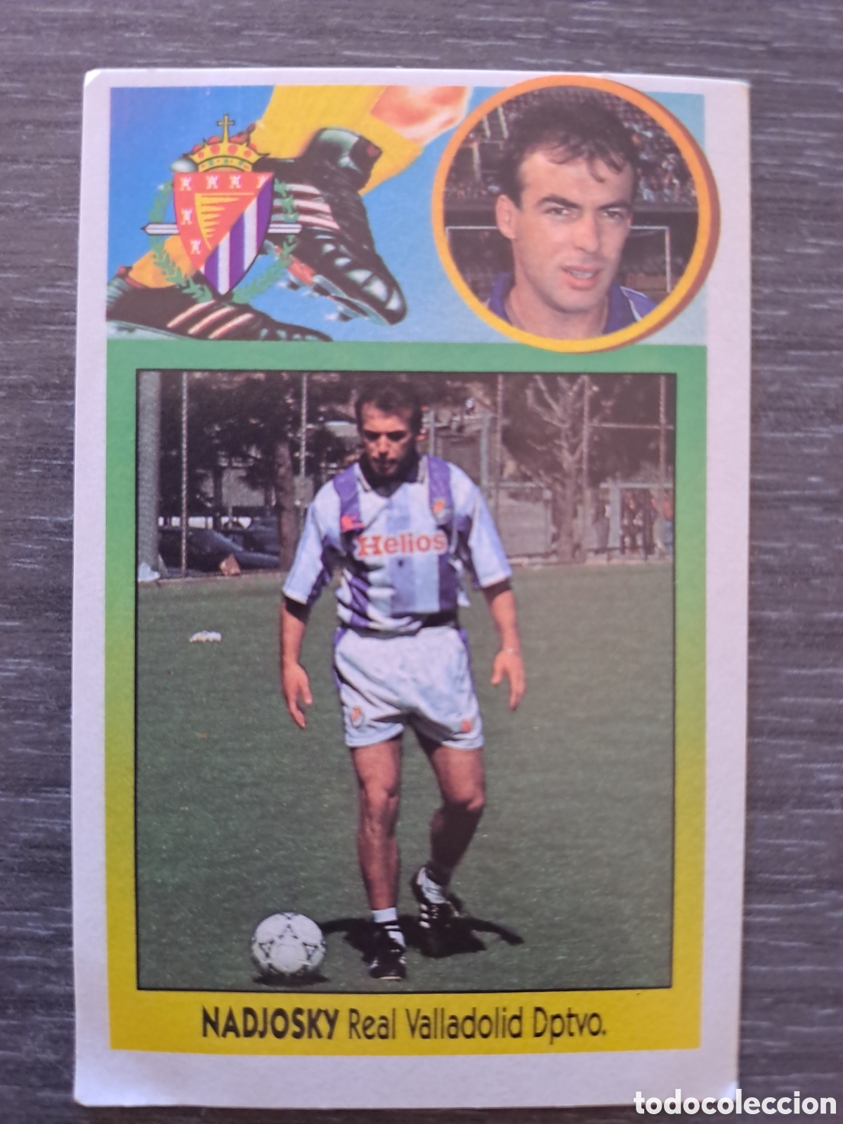 Cromos de f&uacute;tbol: LIGA ESTE 93-94 &mdash; SIN PEGAR &mdash; NADJOSKI Cromo de Nadjoski, del Real Valladolid