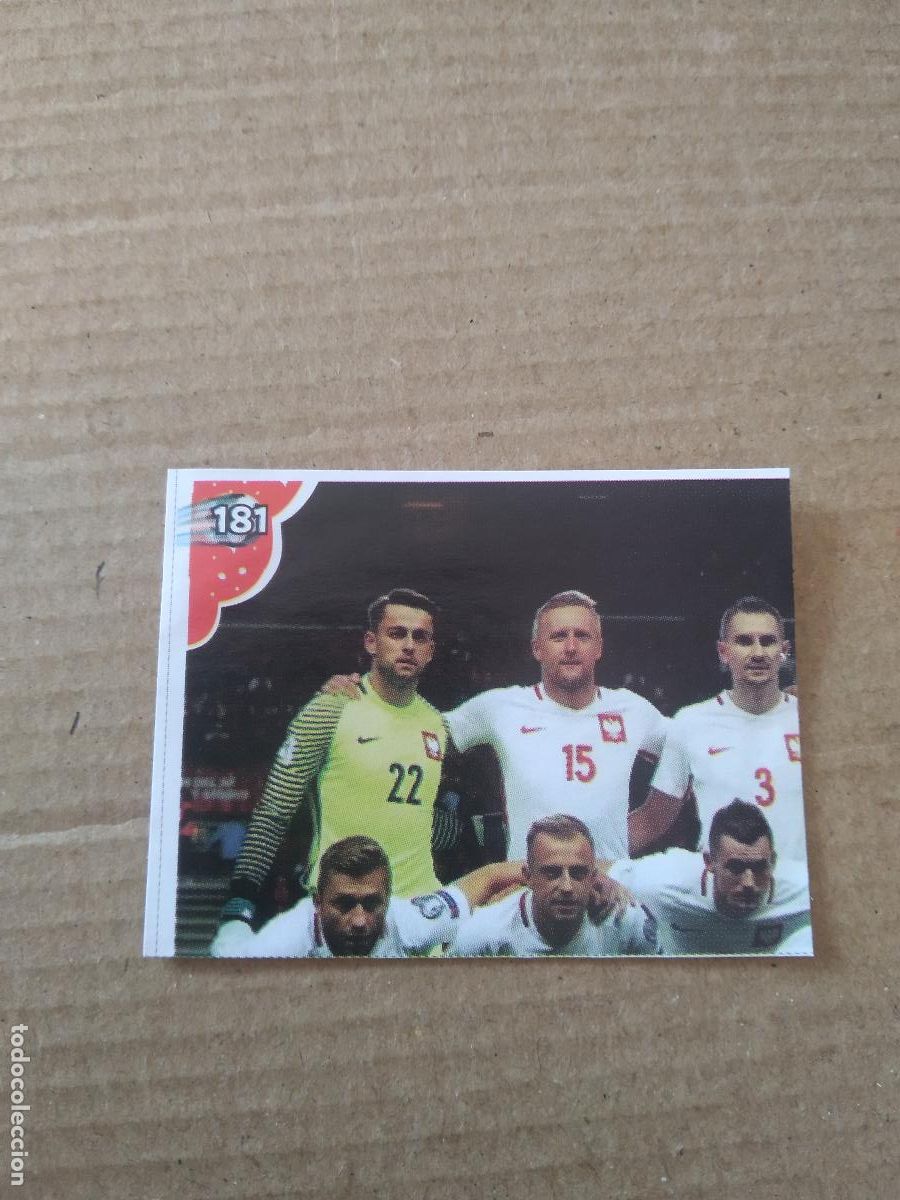 Cromos de f&uacute;tbol: 181 EQUIPO PLANTILLA POLONIA CROMO FUTBOL MUNDIAL 2022 EDITADO EN BRASIL WORLD CUP