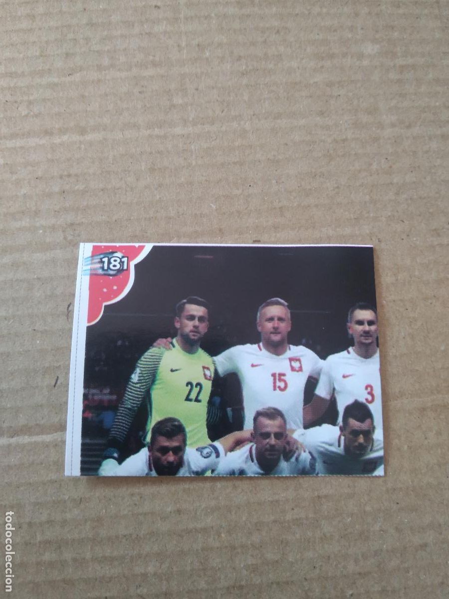 Cromos de f&uacute;tbol: 181 EQUIPO PLANTILLA POLONIA CROMO FUTBOL MUNDIAL 2022 EDITADO EN BRASIL WORLD CUP