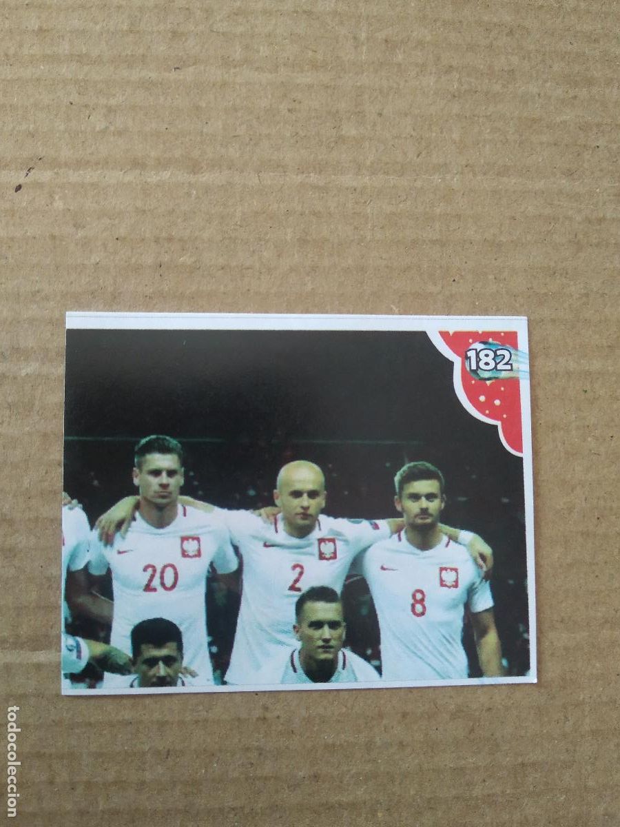 Cromos de f&uacute;tbol: 182 EQUIPO PLANTILLA POLONIA CROMO FUTBOL MUNDIAL 2022 EDITADO EN BRASIL WORLD CUP